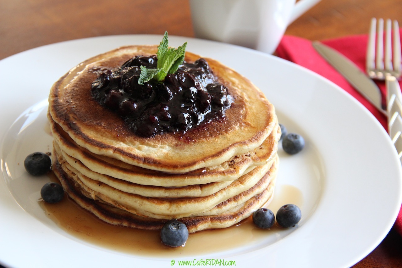 Orange and almond milk pancakes 2