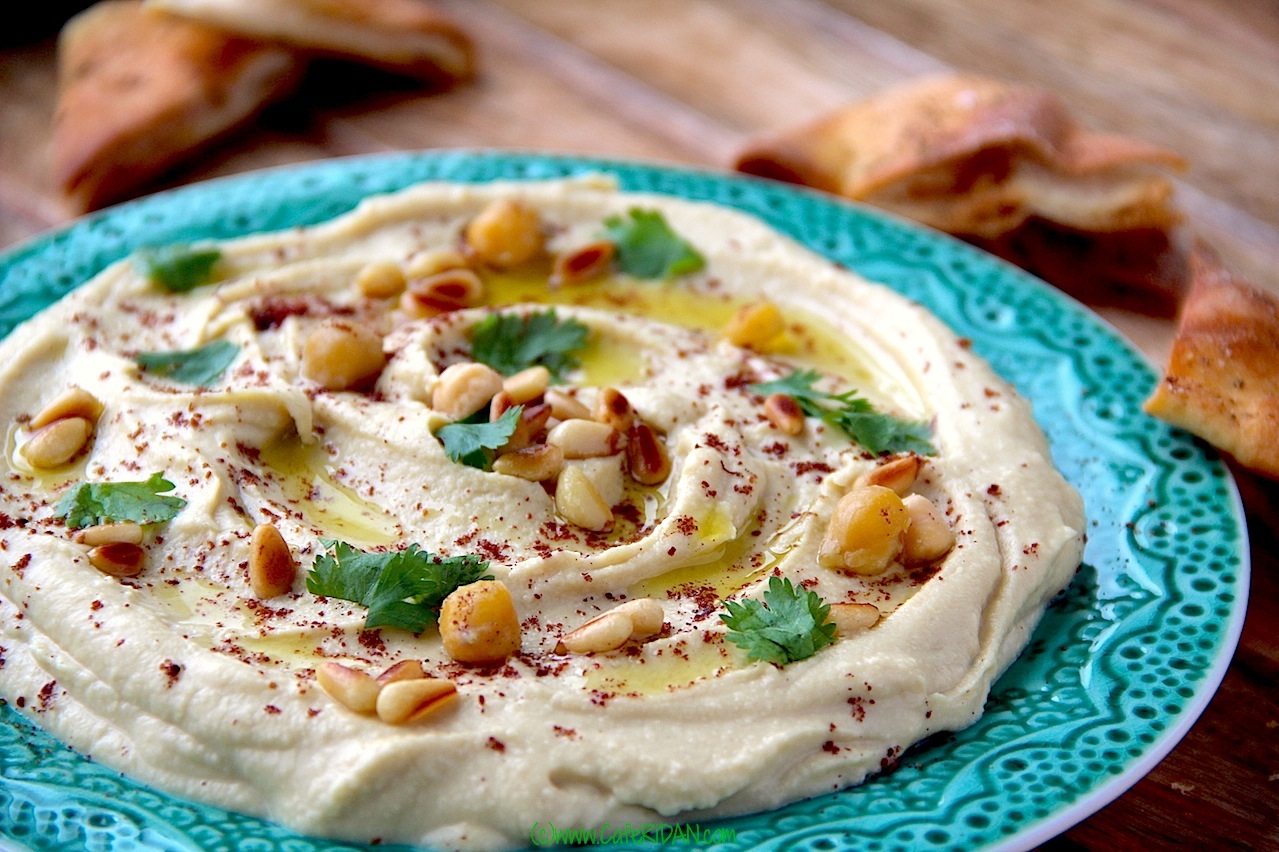 Hummus infused with Truffle Oil