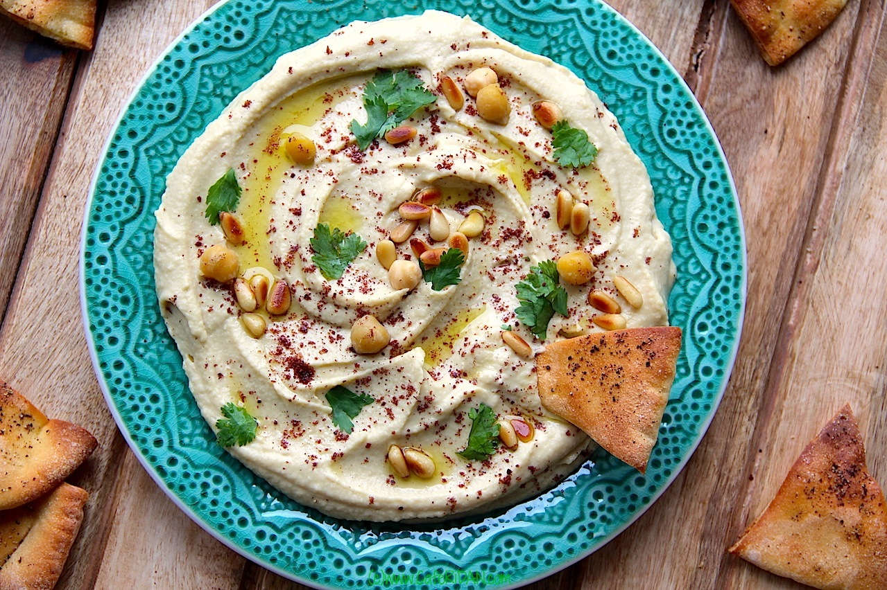 Hummus infused with Truffle Oil